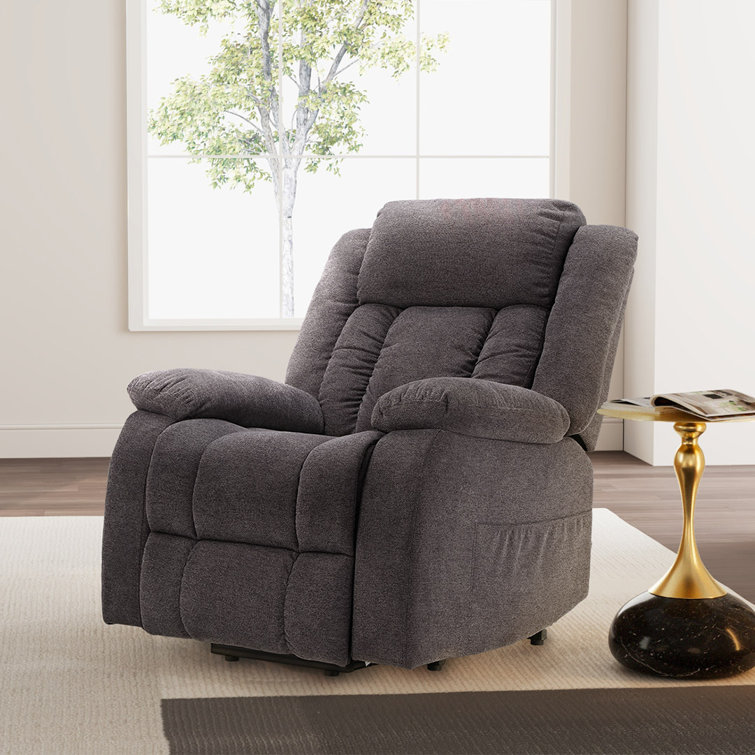 Upholstered swivel deals recliner